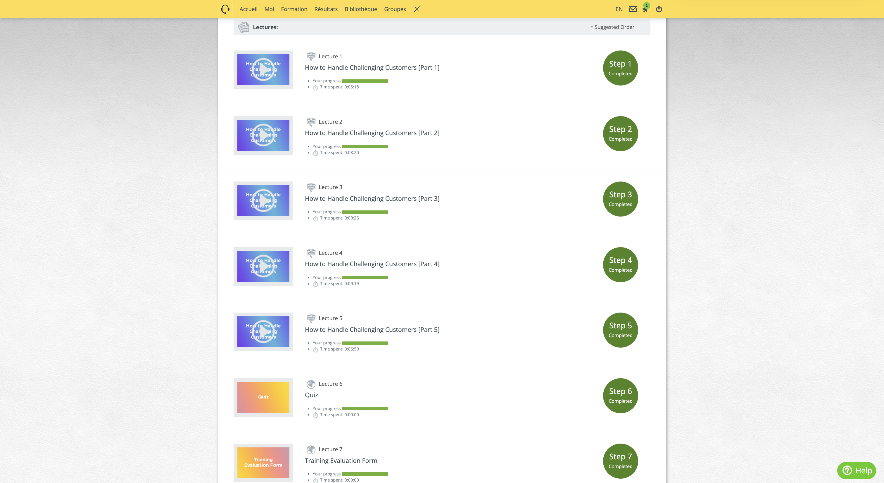 Parcours micro-capsules